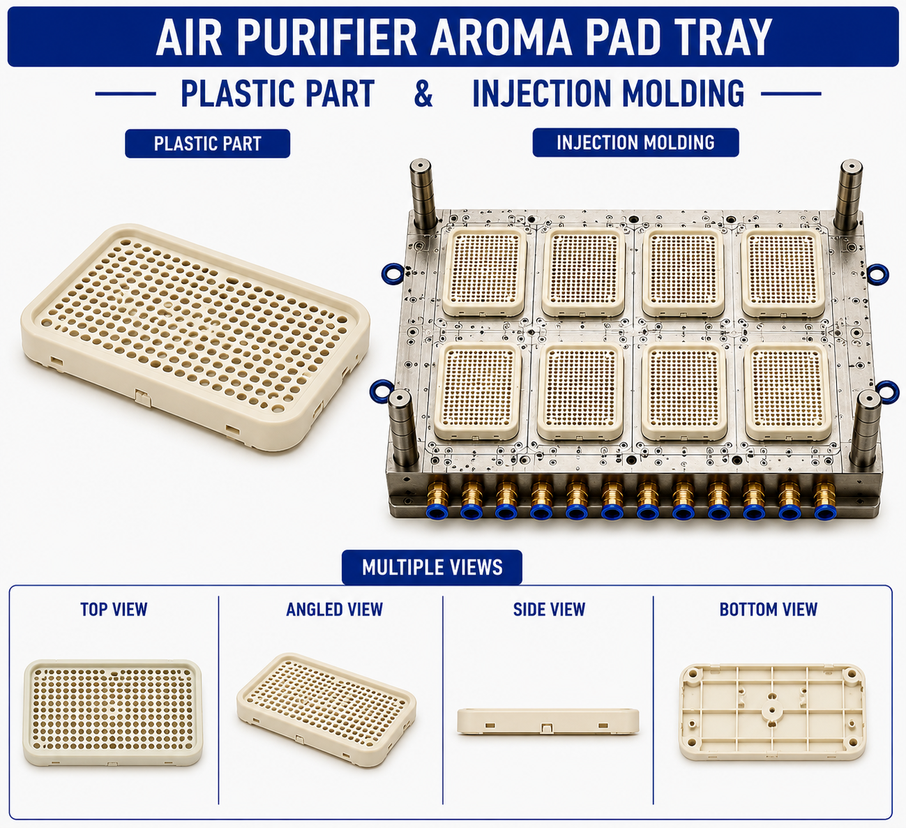 Air Purifier Plastic Aroma Pad Tray Mould and Moulding Service